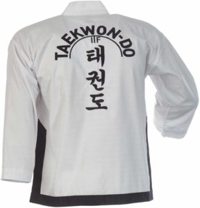 Dobok adidas ITF Sabonim cinturon negro kimono de taekwondo